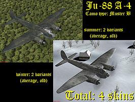 Skinpack Ju-88 A-4 (summer+winter) unmarked (v.2)