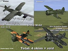 Skinpack I-153 (summer+winter+ +) unmarked