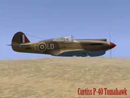 P-40 Tomahawk Desert