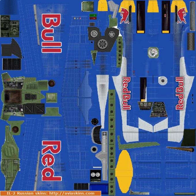 P-51 Red Bull skin