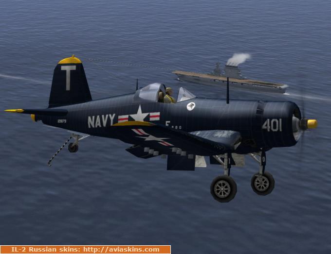 F4U-1D in VF(A)-14 livery